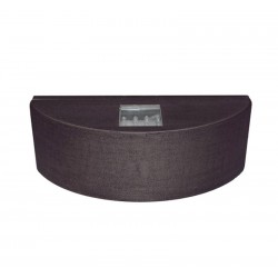 LED ΦΩΤ.ΔΙΠΛΟ ΗΜΙΚΥΚΛΙΟ ΕΠΙΤΟΙΧΟ ΑΛΟΥΜΙΝ 3.3W ΨΥΧΡΟ ΣΚΟΥΡΙΑ