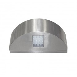 LED ΦΩΤ.ΔΙΠΛΟ ΗΜΙΚΥΚΛΙΟ ΕΠΙΤΟΙΧΟ ΑΛΟΥΜΙΝ 3.3W ΜΠΛΕ ΣΑΤΙΝΕ