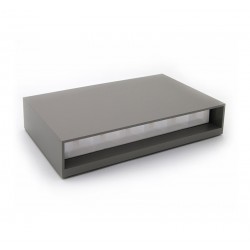 LED ΦΩΤΙΣΤ.PC ΟΡΘΟΓΩΝΙΟ ΔΙΠΛΗ ΚΑΤΕΥΘ 12W 3000Κ IP65 ΓΚΡΙ