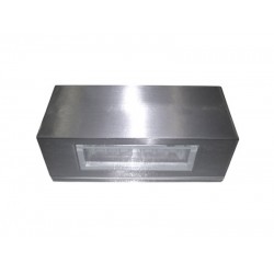 LED ΦΩΤ.ΔΙΠΛΟ ΟΡΘΟΓΩΝΙΟ ΕΠΙΤΟΙΧΟ ΑΛΟΥΜΙΝ 3.3W ΜΠΛΕ ΣΑΤΙΝΕ