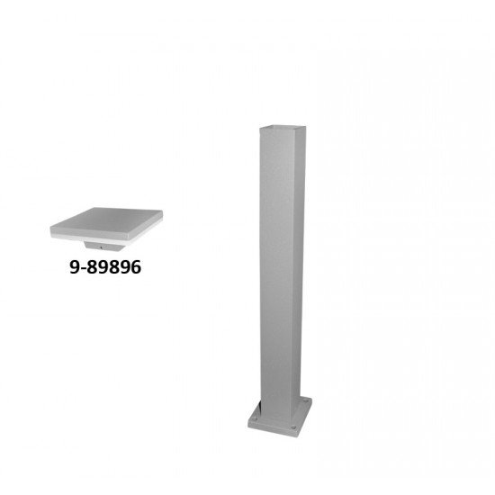 ΚΟΛΩΝΑ ΑΛΟΥΜ.ΤΕΤΡΑΓΩΝΗ ΓΙΑ ΦΩΤΙΣΤ LED 9-89896 65cm ΓΚΡΙ