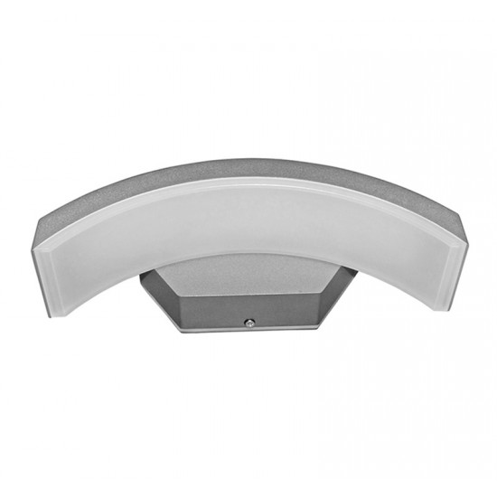 LED ΑΠΛΙΚΑ ΑΛΟΥΜΙΝΙΟΥ ΚΑΜΠΥΛΗ ΠΡΟΣ ΚΑΤΩ 10W 4000K ΓΚΡΙ