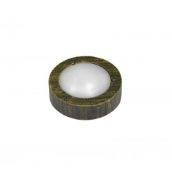 LED ΦΩΤΙΣΤΙΚΟ ΑΛΟΥΜΙΝ. ΕΠΙΤΟΙΧΟ ΣΤΡΟΓΓΥΛΟ 0.3W ΨΥΧΡΟ ΡΟΥΣΤΙΚ