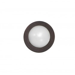 LED ΦΩΤΙΣΤIKO ΑΛΟΥΜΙΝ. ΕΠΙΤΟΙΧΟ ΣΤΡΟΓΓΥΛΟ 0.3W ΨΥΧΡΟ ΣΚΟΥΡΙΑ