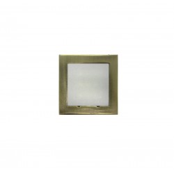 LED ΦΩΤ.ΑΛΟΥΜΙΝΙΟΥ ΕΠΙΤΟΙΧΟ TETΡΑΓΩΝΟ 0.6W ΨΥΧΡΟ ΑΝΤΙΚΕ