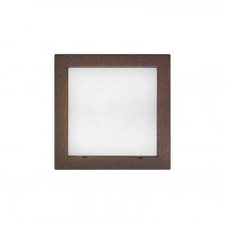 LED ΦΩΤΙΣΤ.ΑΛΟΥΜΙΝΙΟΥ ΕΠΙΤΟΙΧΟ TETΡΑΓΩΝΟ 1W ΘΕΡΜΟ ΣΚΟΥΡΙΑ