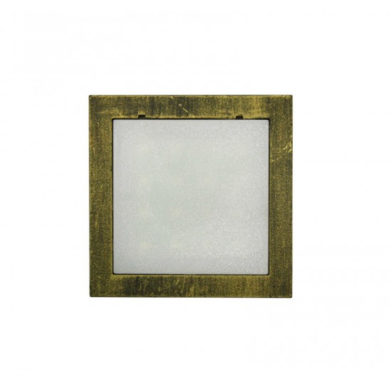 LED ΦΩΤΙΣΤ.ΑΛΟΥΜΙΝΙΟΥ ΕΠΙΤΟΙΧΟ TETΡΑΓΩΝΟ 1W ΨΥΧΡΟ ΡΟΥΣΤΙΚ