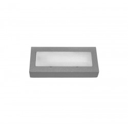 LED ΦΩΤΙΣΤ.ΑΛΟΥΜΙΝΙΟΥ ΕΠΙΤΟΙΧΟ OΡΘΟΓΩΝΙΟ 1W ΘΕΡΜΟ ΓΚΡΙ