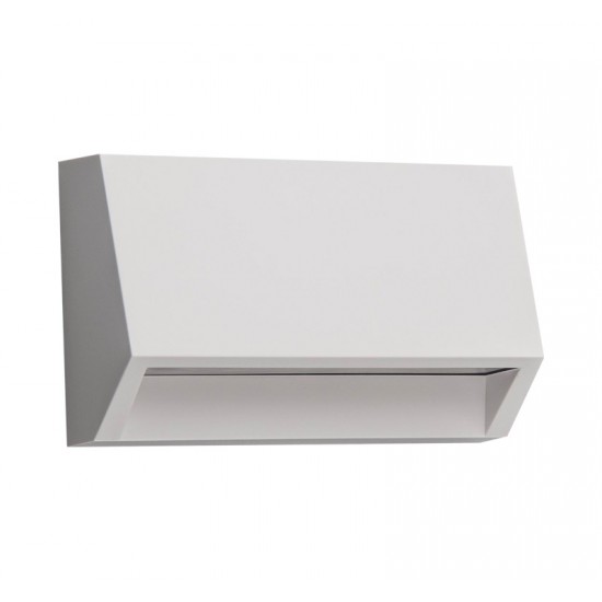 LED ΦΩΤΙΣ.PC ΕΠΙΤΟΙΧΟ ΕΜΜΕΣ. ΚΥΡΤΟ ΟΡΘΟΓ 2W 3000Κ IP65 ΛΕΥΚΟ