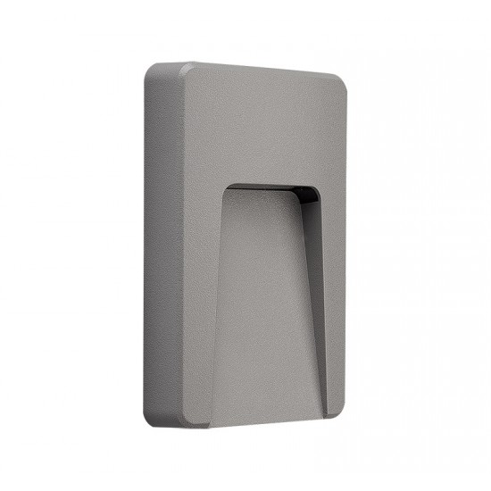 LED ΦΩΤΙΣ.PC ΕΠΙΤΟΙΧΟ ΕΜΜΕΣΟΥ ΟΡΘΟΓΩΝΙΟ 3W 3000Κ IP65 ΓΚΡΙ LED ΦΩΤΙΣ.PC ΕΠΙΤΟΙΧΟ ΕΜΜΕΣΟΥ ΟΡΘΟΓΩΝΙΟ 3W 3000Κ IP65 ΓΚΡΙ