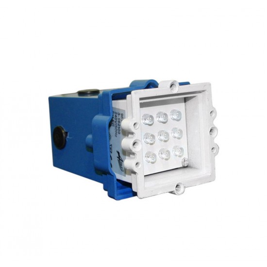 LED ΦΩΤΙΣΤ.ΣΩΜΑ ΔΙΑΔΡ.ΑΛΟΥΜ.ΤΕΤΡΑΓ.ΧΩΝ.ME KOYTI 0.6W ΘΕΡΜΟ