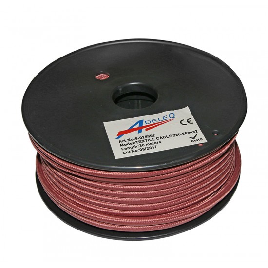 ΚΑΛΩΔΙΟ ΚΟΡΔΟΝΙ ΔΙΑΚΟΣΜΗΤΙΚΟ 2x0.50mm² 30M ΡΟΖ ΑΝΤΙΚΕ ΚΑΛΩΔΙΟ ΚΟΡΔΟΝΙ ΔΙΑΚΟΣΜΗΤΙΚΟ 2x0.50mm² 30M ΡΟΖ ΑΝΤΙΚΕ