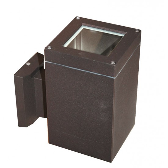 ΣΠΟΤ ΑΛΟΥΜ ΜΟΝΗΣ ΚΑΤΕΥΘΥΝ.ΤΕΤΡΑΓ.ΕΠΙΤΟΙΧΟ D108mm Ε27 ΣΚΟΥΡΙΑ