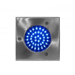 ΦΩΤΙΣΤΙΚΟ INOX316 ΔΑΠΕΔΟΥ ΤΕΤΡΑΓΩΝΑ 33LED ΚΑΘΕΤΑ ΜΠΛΕ