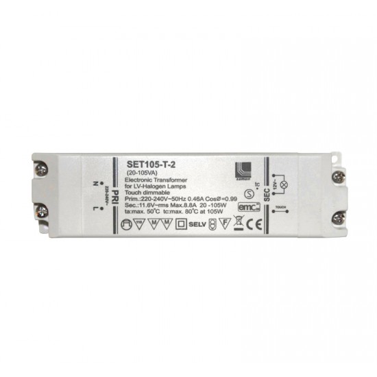 ΗΛΕΚΤΡΟΝΙΚΟΣ ΜΕΤ/ΣΤΗΣ ΜΕ DIMMER ΑΦΗΣ 240/12V AC 20-105W