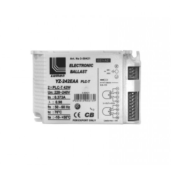 ΗΛΕΚΤΡΟΝΙΚΟ ΣΥΣΤΗΜΑ ΕΝΑΥΣΕΩΣ PLC 2x42W ΗΛΕΚΤΡΟΝΙΚΟ ΣΥΣΤΗΜΑ ΕΝΑΥΣΕΩΣ PLC 2x42W