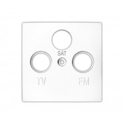 ΠΛΑΚΙΔΙΟ ΠΡΙΖΑΣ TV+SAT+FM ΛΕΥΚΗ