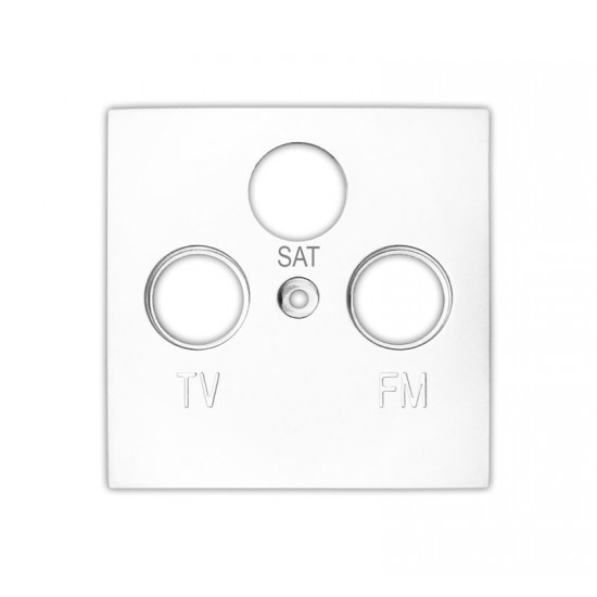 ΠΛΑΚΙΔΙΟ ΠΡΙΖΑΣ TV+SAT+FM ΛΕΥΚΗ
