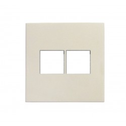 ΠΛΑΚΙΔΙΟ ΠΡΙΖΑΣ DATA ΔΙΠΛΗ RJ45+RJ45 Cat.6 ΜΠΕΖ