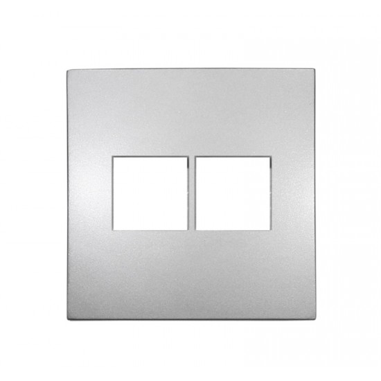 ΠΛΑΚΙΔΙΟ ΠΡΙΖΑΣ DATA ΔΙΠΛΗ RJ45+RJ45 Cat.6 ΑΣΗΜΙ