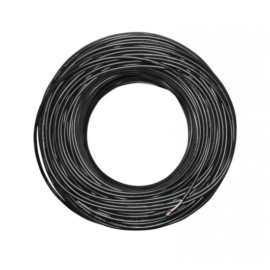 ΚΑΛΩΔΙΟ ΣΥΝΑΓΕΡΜΟΥ ΧΩΡΙΣ ΘΩΡΑΚΙΣΗ 2x0.22mm ΠΟΛΥΚΛΩΝΟ ΜΑΥΡΟ