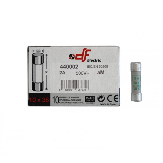 ΦΥΣΙΓΓΙΑ ΚΥΛΙΝΔΡΙΚΑ 10x38mm 2Α aM DF