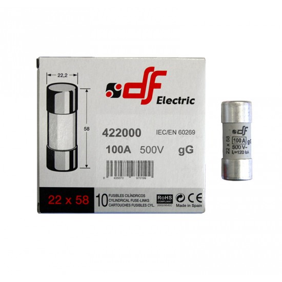 ΦΥΣΙΓΓΙΑ ΚΥΛΙΝΔΡΙΚΑ 22x58mm 100Α Gg