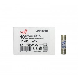 ΦΥΣΙΓΓΙΑ ΚΥΛΙΝΔΡΙΚΑ 10x38mm 6Α 1000VDC gR DF ΦΥΣΙΓΓΙΑ ΚΥΛΙΝΔΡΙΚΑ 10x38mm 6Α 1000VDC gR DF