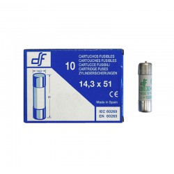 ΦΥΣΙΓΓΙΑ ΚΥΛΙΝΔΡΙΚΑ 14x51mm ΜΕ ΕΠΙΚΡΟΥΣΤΗΡΑ 50Α aM
