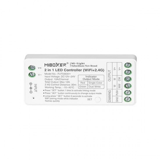 ΑΣΥΡΜΑΤΟ RF Wifi CONTROLLER DIMMER 12A DC 12V/122W 24V/288W ΑΣΥΡΜΑΤΟ RF Wifi CONTROLLER DIMMER 12A DC 12V/122W 24V/288W
