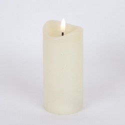 ΚΕΡΙ ΜΠΑΤΑΡΙΑΣ ΜΕ  ΦΛΟΓΑ, ΛΕΥΚΟ, ΜΕ ΧΡΟΝΟΔΙΑΚΟΠΤΗ, 7x12,5cm