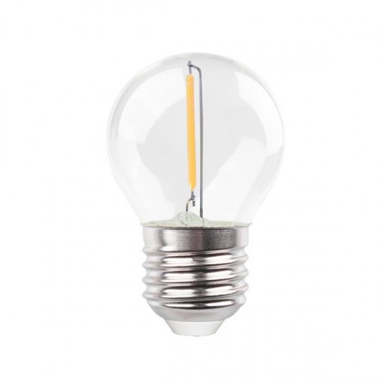 ΛΑΜΠΑ LED ΣΦΑΙΡΙΚΗ FILAMENT 1W E27 4000K 220-240V ΛΑΜΠΑ LED ΣΦΑΙΡΙΚΗ FILAMENT 1W E27 4000K 220-240V
