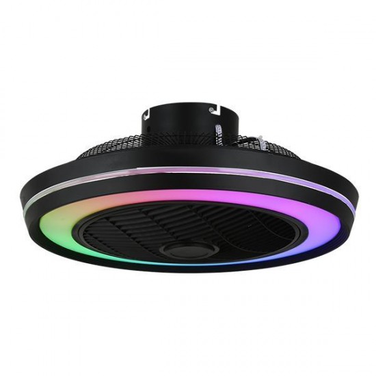 ΑΝΕΜΙΣΤΗΡΑΣ ΠΛΑΦΟΝΙΕΡΑ ΟΡΟΦΗΣ ΜΑΥΡΟΣ RGB Φ51 DC 20W ΑΝΕΜΙΣΤΗΡΑΣ ΠΛΑΦΟΝΙΕΡΑ ΟΡΟΦΗΣ ΜΑΥΡΟΣ RGB Φ51 DC 20W