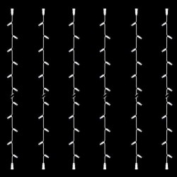 ΣΕΙΡΑ, DIY, 30 LED, ΛΕΥΚΟ ΚΑΛΩΔΙΟ ΚΑΟΥΤΣΟΥΚ, ΜΕ ΕΠΕΚΤΑΣΗ, 2 ΚΟΝΕΚΤΟΡΕΣ,  ΛΕΥΚO LED, ΣΕΤ 6ΤΜΧ, ΑΝΑ 10cm, ΙΡ65