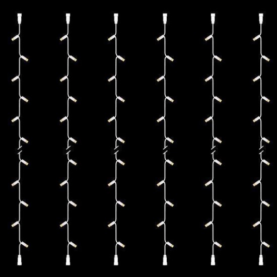 ΣΕΙΡΑ, DIY, 30LED, ΛΕΥΚΟ ΚΑΛΩΔΙΟ ΚΑΟΥΤΣΟΥΚ, ΜΕ ΕΠΕΚΤΑΣΗ, 2 ΚΟΝΕΚΤΟΡΕΣ, ΘΕΡΜO ΛΕΥΚO LED, ΑΝΑ 10cm, ΣΕΤ 6ΤΜΧ, ΙΡ65
