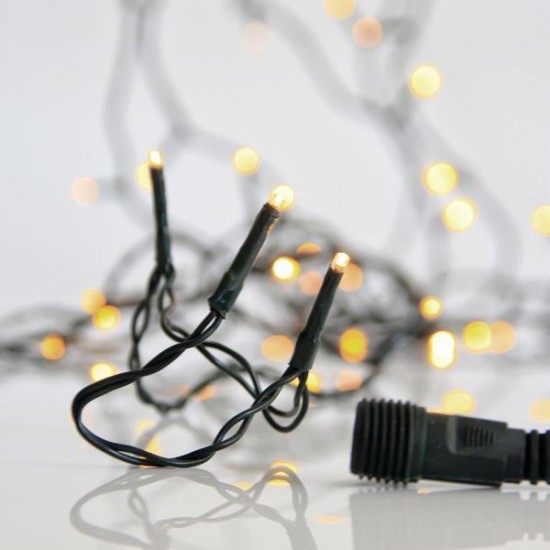 ΣΕΙΡΑ, 300 LED 3mm, 31V ΜΕΤΑΣΧΗΜΑΤΙΣΤΗ, 4 ΕΠΕΚΤΑΣΕΙΣ ΩΣ 3 ΣΕΤ, ΠΡΑΣΙΝΟ PVC ΚΑΛΩΔΙΟ, ΘΕΡΜΟ ΛΕΥΚΟ LED, ΑΝΑ 5cm, ΠΡΟΕΚΤΑΣΗ ΠΑΡΟΧΗΣ 3m, ΙΡ44