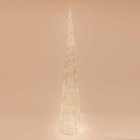 ΚΩΝΟΣ ΦΩΤΙΖΟΜΕΝΟΣ ΙΡΙΔΙΖΩΝ 210cm, 2400 LED, 31V ΜΕΤΑΣΧΗΜΑΤΙΣΤΗ, TIMER, ΑΣΗΜΙ ΧΑΛΚΙΝΟ ΚΑΛΩΔΙΟ, ΘΕΡΜΟ ΛΕΥΚΟ LED, ΠΡΟΕΚΤΑΣΗ ΠΑΡΟΧΗΣ 5m, IP44 ΚΩΝΟΣ ΦΩΤΙΖΟΜΕΝΟΣ ΙΡΙΔΙΖΩΝ 210cm, 2400 LED, 31V ΜΕΤΑΣΧΗΜΑΤΙΣΤΗ, TIMER, ΑΣΗΜΙ ΧΑΛΚΙΝΟ ΚΑΛΩΔΙΟ, ΘΕΡΜΟ ΛΕΥΚΟ LED, ΠΡΟΕΚΤΑΣΗ ΠΑΡΟΧΗΣ 5m, IP44