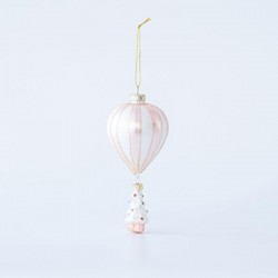 ΓΥΑΛΙΝΟ ΣΤΟΛΙΔΙ, ΛΕΥΚΟ-ΡΟΖ, ΑΕΡΟΣΤΑΤΟ, 7x15,5cm