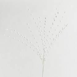 ΚΛΑΔΙ, ΛΕΥΚΟ, ΜΕ ΓΚΛΙΤΕΡ ΠΕΡΛΕΣ, 150cm