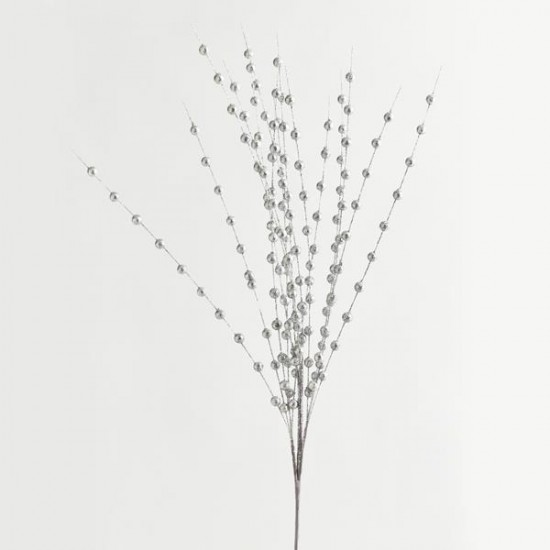 ΚΛΑΔΙ, ΑΣΗΜΙ, ΜΕ ΓΚΛΙΤΕΡ ΠΕΡΛΕΣ, 150cm