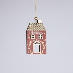 ΞΥΛΙΝΟ ΣΤΟΛΙΔΙ ΣΠΙΤΑΚΙ, ΚΟΚΚΙΝΟ ΜΕ ΧΡΥΣΟ, 0.5x7.5x13cm