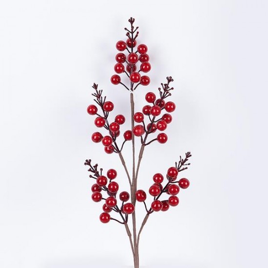 ΚΛΑΔΙ ΜΕ ΚΟΚΚΙΝΑ BERRIES, 68cm ΚΛΑΔΙ ΜΕ ΚΟΚΚΙΝΑ BERRIES, 68cm