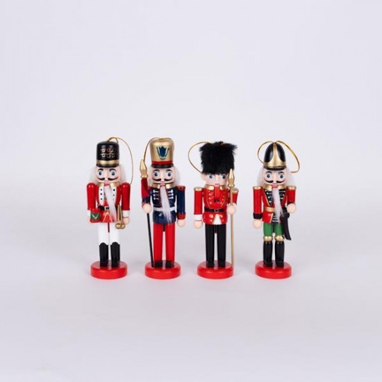 ΚΑΡΥΟΘΡΑΥΣΤΕΣ, ΚΟΚΚΙΝΟ ΠΡΑΣΙΝΟ, ΣΕΤ 4ΤΜΧ, 12,5cm