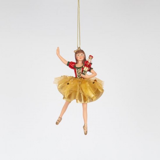 ΜΠΑΛΑΡΙΝΑ ΜΕ ΚΑΡΥΟΘΡΑΥΣΤΗ ΚΑΙ ΧΡΥΣΗ ΦΟΥΣΤΑ, 13cm