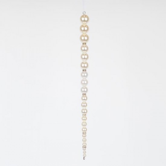 ΣΤΑΛΑΚΤΙΤΗΣ ΜΕ ΠΕΡΛΕΣ, ΛΕΥΚΟΣ, 25cm