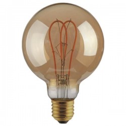ΛΑΜΠΑ LED G125 FILAMENT "DECOR" 5W E27 2000K 220-240V DIMMABLE GOLD