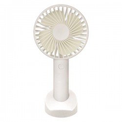 ΑΝΕΜΙΣΤΗΡΑΣ ΧΕΙΡΟΣ ΕΠΑΝΑΦΟΡΤΙΖΟΜΕΝΟΣ ΜΕ USB ΜΕ ΒΑΣΗ ΚΙΝΗΤΟΥ  Φ10 ΛΕΥΚΟΣ