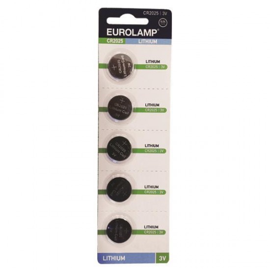 ΜΠΑΤΑΡΙΑ ΛΙΘΙΟΥ CR2025 3V 5 τεμ ΜΠΑΤΑΡΙΑ ΛΙΘΙΟΥ CR2025 3V 5 τεμ