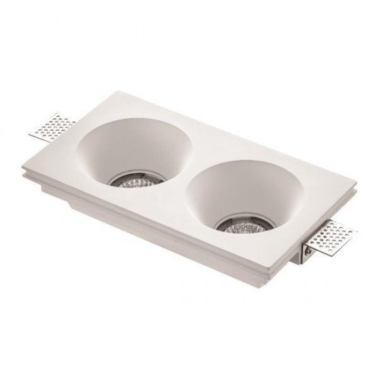 ΣΠΟΤ ΓΥΨΙΝΟ ΔΙΠΛΟ ΤΕΤΡΑΓΩΝΟ ΕΜΜΕΣΟΥ ΦΩΤΙΣΜΟΥ GU10 250x135x56 ΣΠΟΤ ΓΥΨΙΝΟ ΔΙΠΛΟ ΤΕΤΡΑΓΩΝΟ ΕΜΜΕΣΟΥ ΦΩΤΙΣΜΟΥ GU10 250x135x56