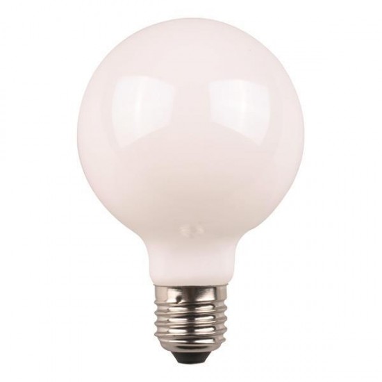 ΛΑΜΠΑ LED ΓΛΟΜΠΟ G125 CROSSED FILAMENT 8W Ε27  4000K 220-240V MILKY